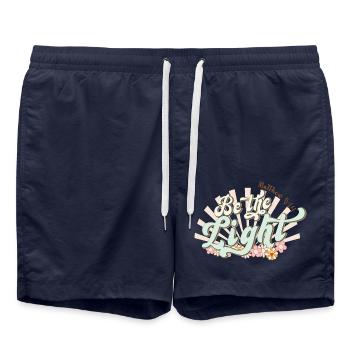 Soyez la lumière - Short de bain - bleu marine - Devant - AI Model Male 185 light (185cm)