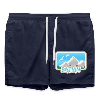 Batian Batian - Badeshorts - French Navy - Vorne - AI Model Male 185 light (185cm)