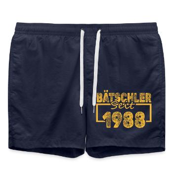 Bachelor 1988 - Swim Trunks - french navy - Front - AI Model Male 185 light (185cm)