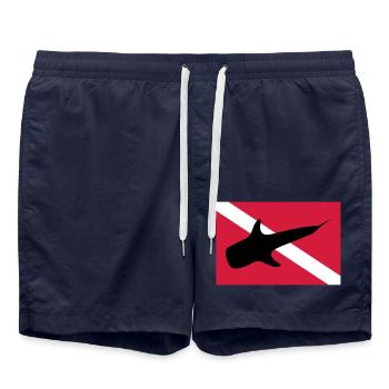 Walhai - Badeshorts - French Navy - Vorne - AI Model Male 185 light (185cm)