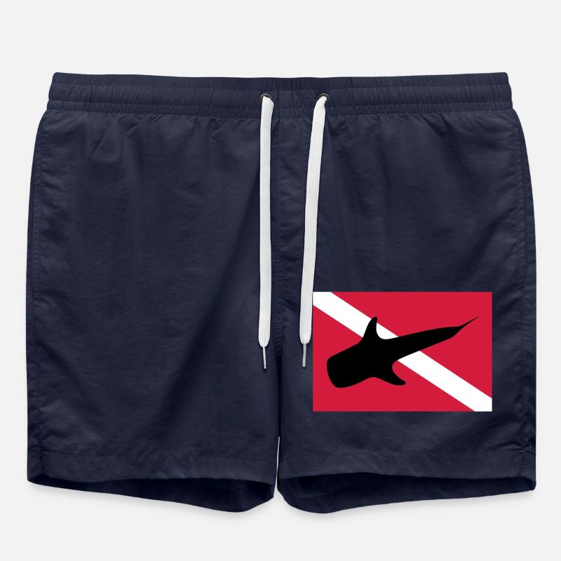 whale shark - Swim Trunks - french navy