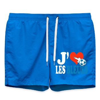 football féminin j aime les bleues équipe france - Short de bain - cobalt blue - Devant