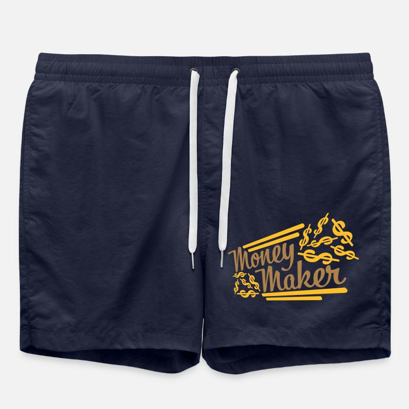 Selfmade Money Maker Dollar - Badeshorts - French Navy