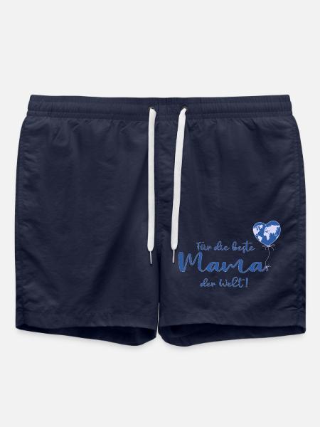 Für die beste Mama der Welt - Badeshorts - French Navy