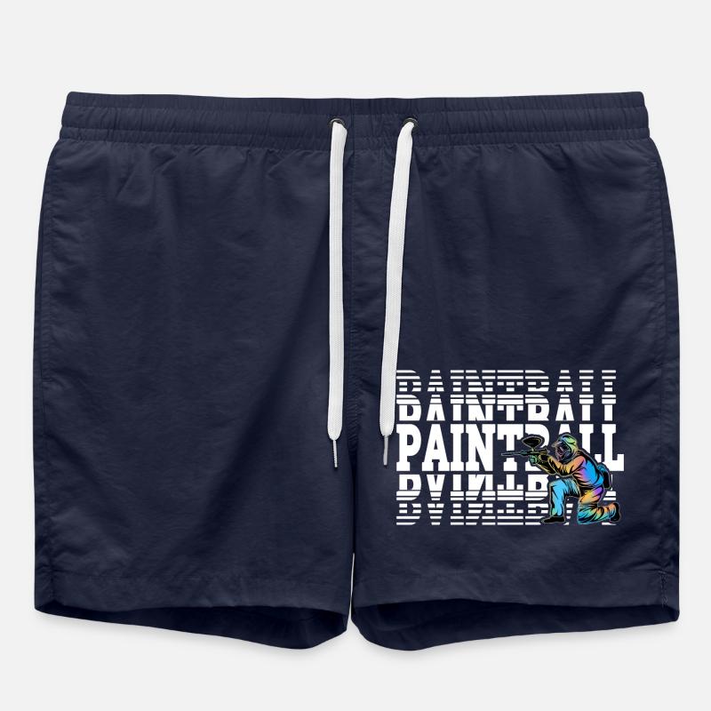 Paintball - Short de bain - bleu marine