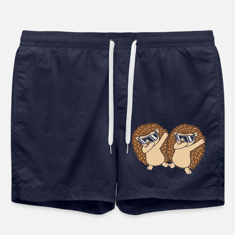 Amis Équipe dabbing Hedgehog - Short de bain - bleu marine