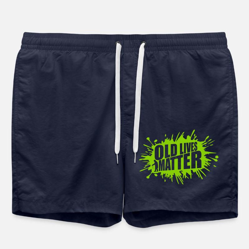 old lives matter quote - Swim Trunks - french navy