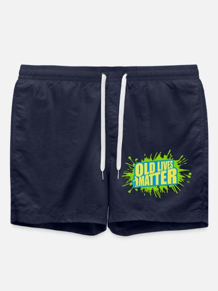old lives matter Zitat - Badeshorts - French Navy