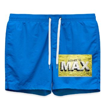 Reduce to Max Motivation Quote Graffiti - Swim Trunks - cobalt blue - Front