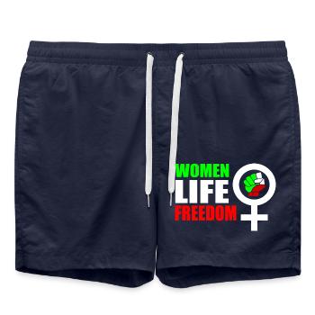 Women life freedom - Short de bain - bleu marine - Devant - AI Model Male 185 light (185cm)