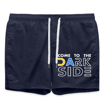 come to the dark side - Swim Trunks - french navy - Front - AI Model Male 185 light (185cm)