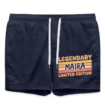 Nom Maira - Short de bain - bleu marine - Devant - AI Model Male 185 light (185cm)