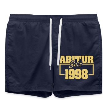 High school graduate 1998 - Swim Trunks - french navy - Front - AI Model Male 185 light (185cm)
