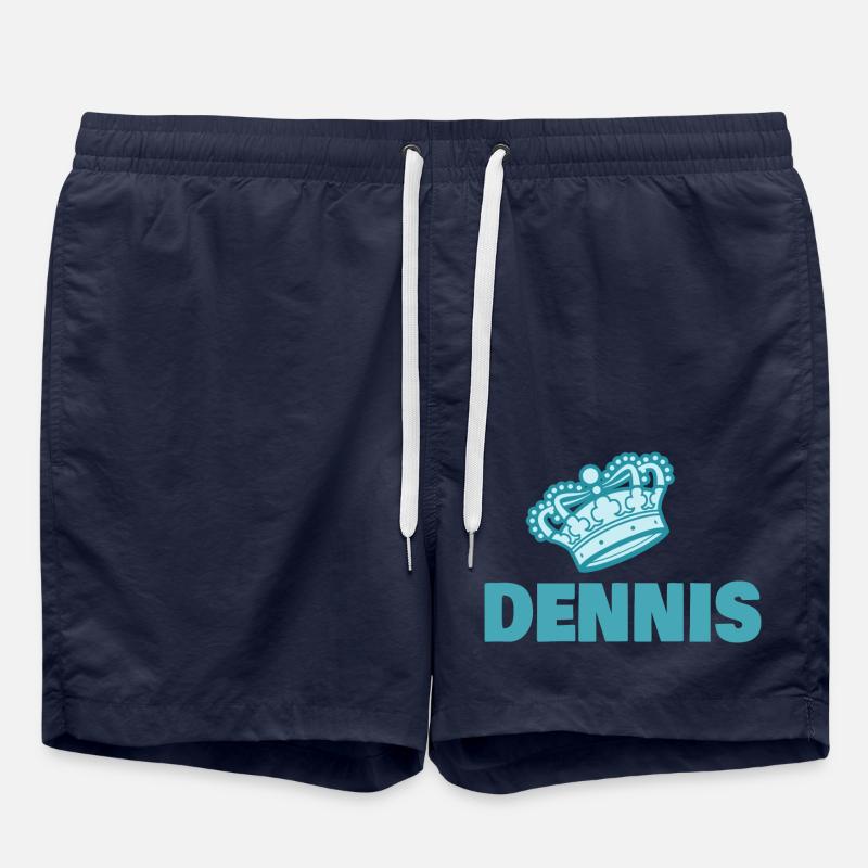 First name Dennis - Swim Trunks - french navy