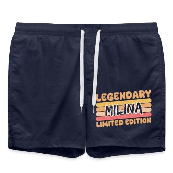 Milina - Short de bain - bleu marine - Devant - AI Model Male 185 light (185cm)
