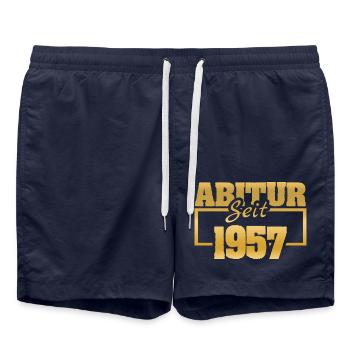 Jours fériés 1957 - Short de bain - bleu marine - Devant - AI Model Male 185 light (185cm)
