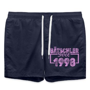 Baccalauréat 1998 - Short de bain - bleu marine - Devant - AI Model Male 185 light (185cm)
