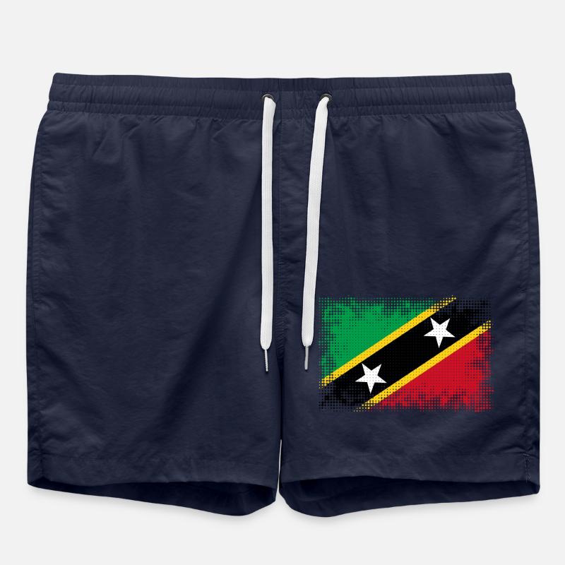 Kraj bandery: St Kitts i Nevis - Kąpielówki - granatowy