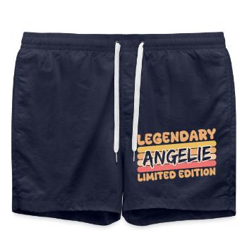 Angelie comme nom - Short de bain - bleu marine - Devant - AI Model Male 185 light (185cm)