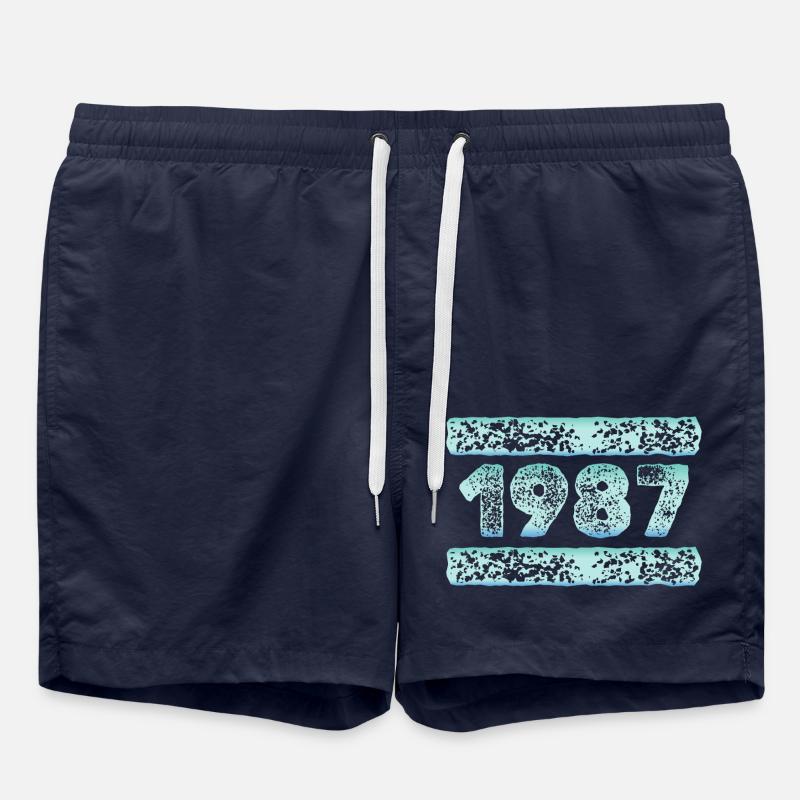 1987 - Short de bain - bleu marine