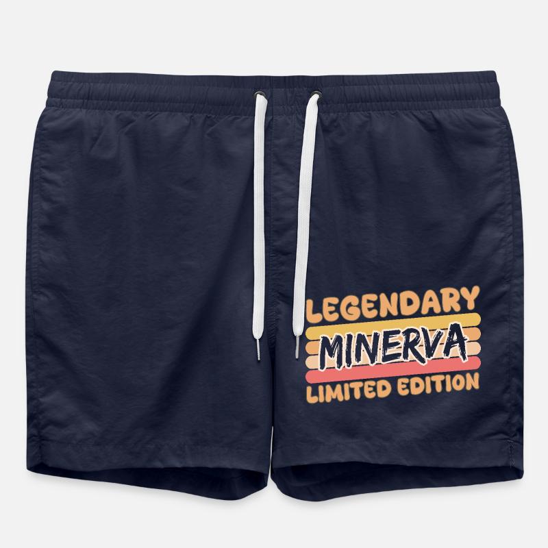 Minerva comme nom - Short de bain - bleu marine