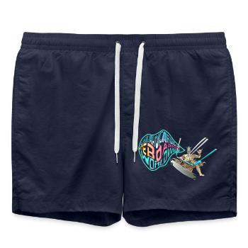 bigair Kitesurfing Worldwide - Swim Trunks - french navy - Front - AI Model Male 185 light (185cm)