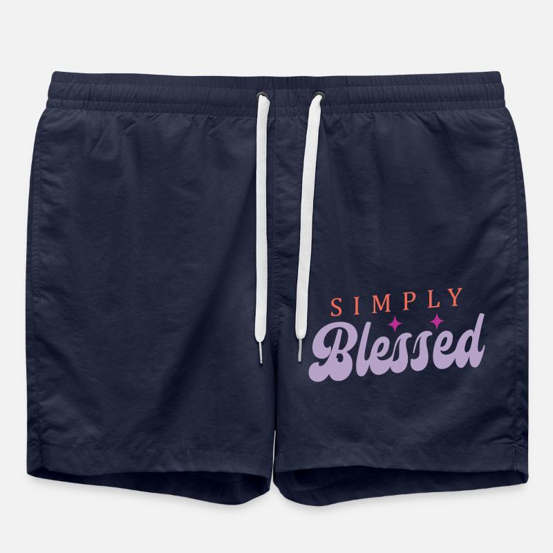 Einfach gesegnet - Badeshorts - French Navy
