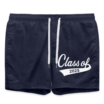 Classe de 2025 (Classe de diplôme) - Short de bain - bleu marine - Devant - AI Model Male 185 light (185cm)