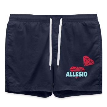 Precious Allesio - Swim Trunks - french navy - Front - AI Model Male 185 light (185cm)