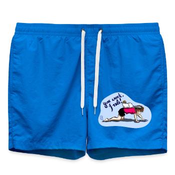 You work I rule - Badeshorts - Cobalt blue - Vorne