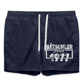 Single 1977 - Badeshorts - French Navy - Vorne - AI Model Male 185 light (185cm)