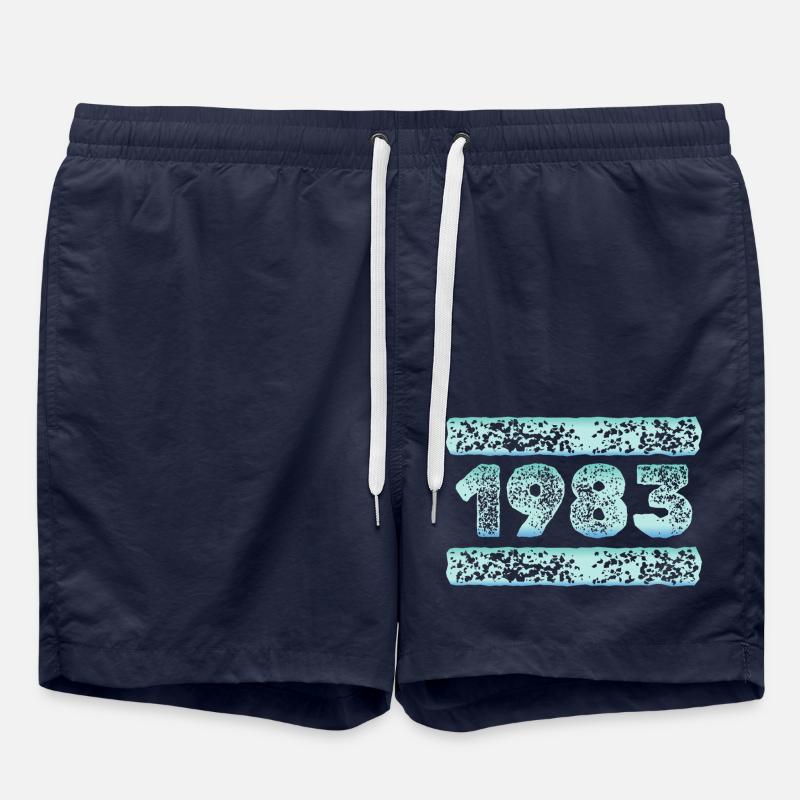 Year 1983 - Swim Trunks - french navy