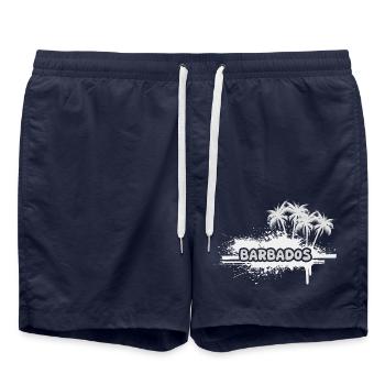 Tourisme Barbade - Short de bain - bleu marine - Devant - AI Model Male 185 light (185cm)
