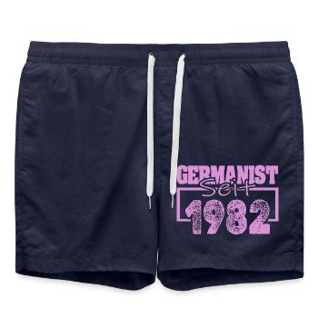 Né en 1982 - Short de bain - bleu marine - Devant - AI Model Male 185 light (185cm)