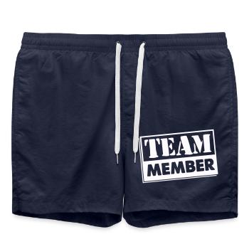 Membre de l’équipe 01 - Short de bain - bleu marine - Devant - AI Model Male 185 light (185cm)