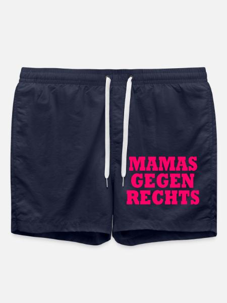 Mamas gegen rechts - Badeshorts - French Navy