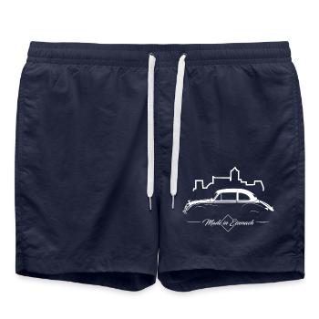 IFA F9 History Silhouette - Badeshorts - French Navy - Vorne - AI Model Male 185 light (185cm)
