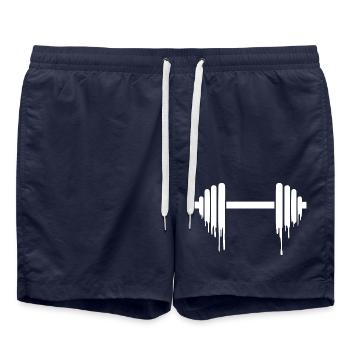 Gewichtheben - GYM - Workout - Badeshorts - French Navy - Vorne - AI Model Male 185 light (185cm)