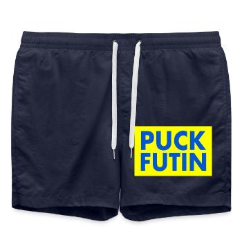 fck ptn - Short de bain - bleu marine - Devant - AI Model Male 185 light (185cm)