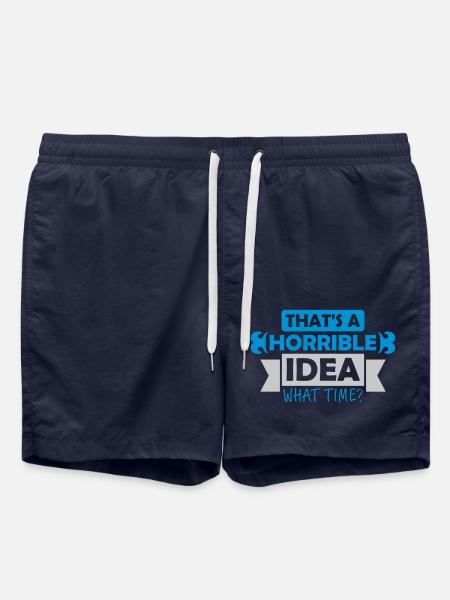Thats a horrible Idea - Swim Trunks - french navy