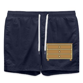 Tiroirs de meubles design Commode - Short de bain - bleu marine - Devant - AI Model Male 185 light (185cm)