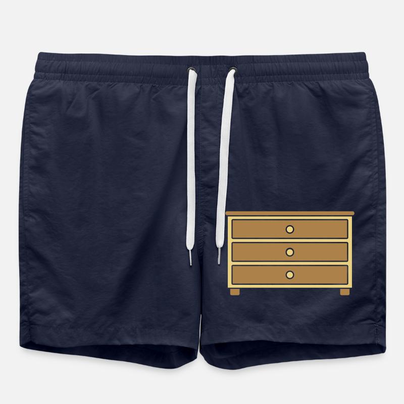 Design Möbelstück Schubladen Kommode - Badeshorts - French Navy