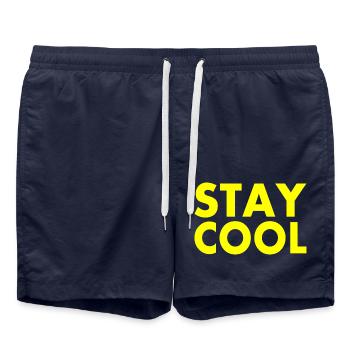 Stay cool - Badeshorts - French Navy - Vorne - AI Model Male 185 light (185cm)