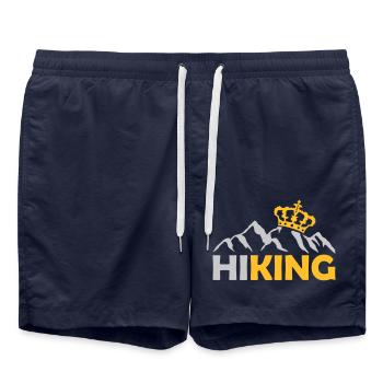 Hiking Krone Berge King - Swim Trunks - french navy - Front - AI Model Male 185 light (185cm)