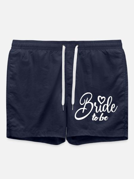 Braut, um süß zu sein Zukunft Frau Braut Dusche Hochzeit - Badeshorts - French Navy