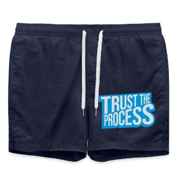faire confiance au processus Devis - Short de bain - bleu marine - Devant - AI Model Male 185 light (185cm)