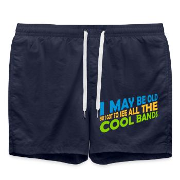 Je suis peut-être vieux - Short de bain - bleu marine - Devant - AI Model Male 185 light (185cm)