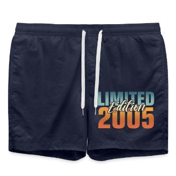 18th birthday 2005 Born 18 years - Swim Trunks - french navy - Front - AI Model Male 185 light (185cm)