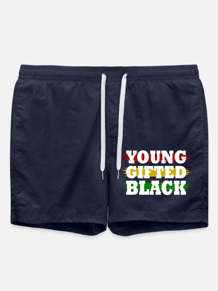 young gifted and black - Swim Trunks - french navy