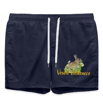 Vesele Velikonoce - Swim Trunks - french navy - Front - AI Model Male 185 light (185cm)
